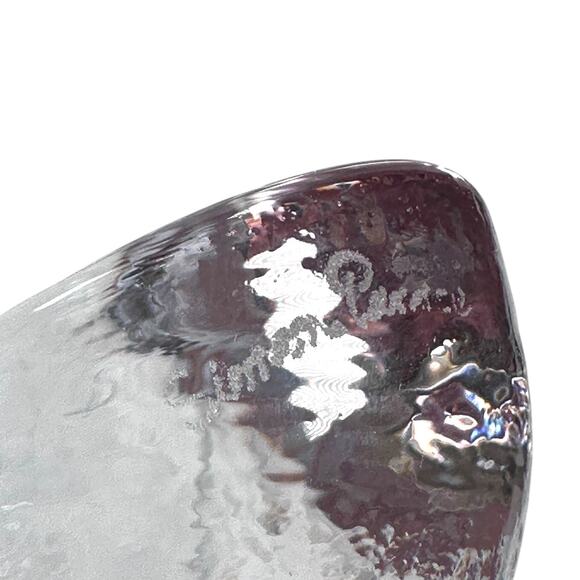 Simon Pearce Highgate Heart Shaped Glass Paperweight Small Signed Collectible - Picture 5 of 6